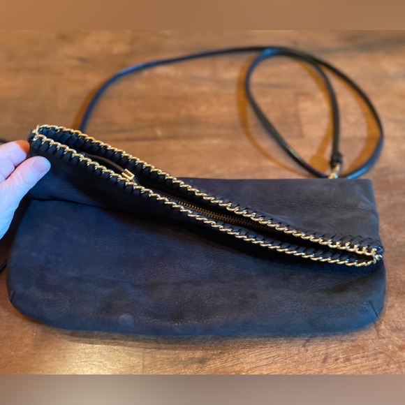 💥ANTONIO MELANI SUEDE LEATHER Fold-over Crossbody Bag💥 - Picture 4 of 16